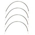 Two pairs of medium flexible metal bra wires displayed together.