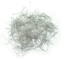 A pack of 500 small stainless steel tailors pins, 23 mm long.