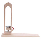 Beech wood stitching pony clip alongside sewing tools