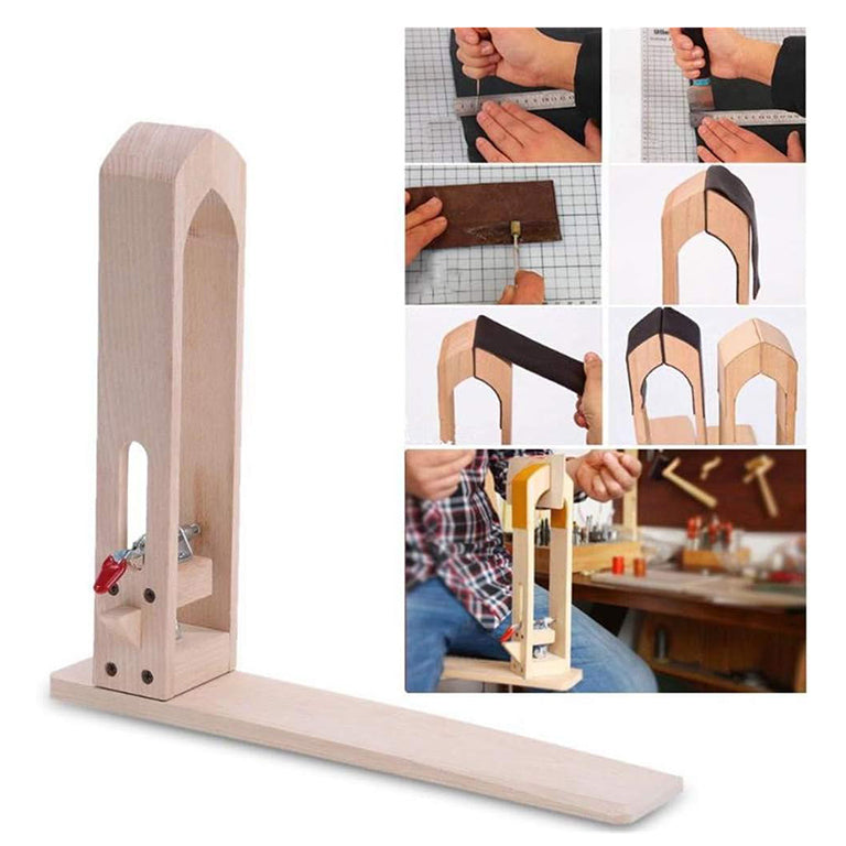 Stitching pony clip in use with leather material