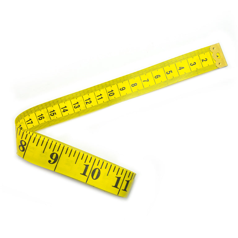 300 cm tailors tape measure showing metric and imperial sides