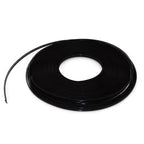 thin, black- 4 mm width, appx 24 meters