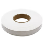 Roll of blank polyester paper fabric for wash care labels.
