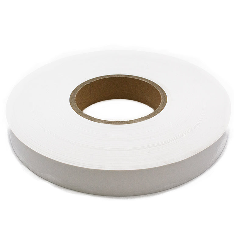 Roll of blank polyester paper fabric for wash care labels.
