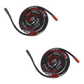 Two black nylon hoodie replacement drawstring cords with PLEIN SPORT ends.