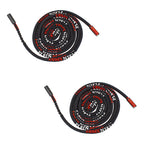 Two black nylon hoodie replacement drawstring cords with PLEIN SPORT ends.