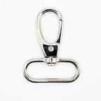 Pack of 2 Gloss Silver Tone Oval Ring Swivel Clasps 58x45mm, Take a Strap up to 38mm – Heavy Duty, Multipurpose for DIY Crafts, Bags, Straps, Keychains