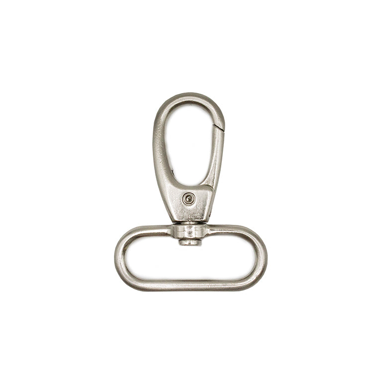 Pack of 2 Matte Silver Tone Oval Ring Swivel Clasps 58x45mm, Take a Strap up to 38mm – Heavy Duty, Multipurpose for DIY Crafts, Bags, Straps, Keychains