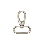Pack of 2 Matte Silver Tone Oval Ring Swivel Clasps 58x45mm, Take a Strap up to 38mm – Heavy Duty, Multipurpose for DIY Crafts, Bags, Straps, Keychains