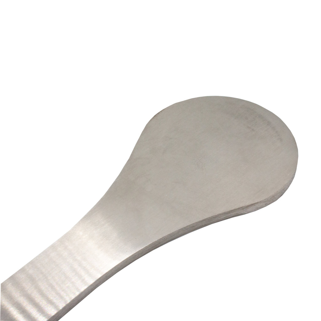 Close-up of the durable white steel grinding tool accessory.