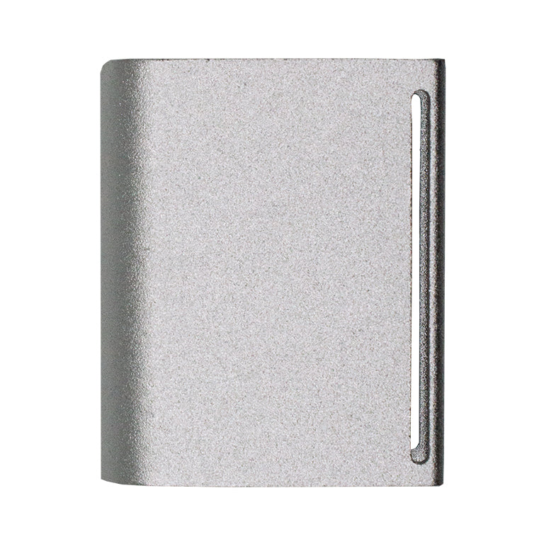 Premium Aluminum Alloy Leather Edge Slicker Burnisher – size 48 x 40 x 15 mm - Professional Leather Craft Polishing Tool for Smooth Edges - Silver