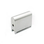 Premium aluminium alloy leather edge slicker in silver
