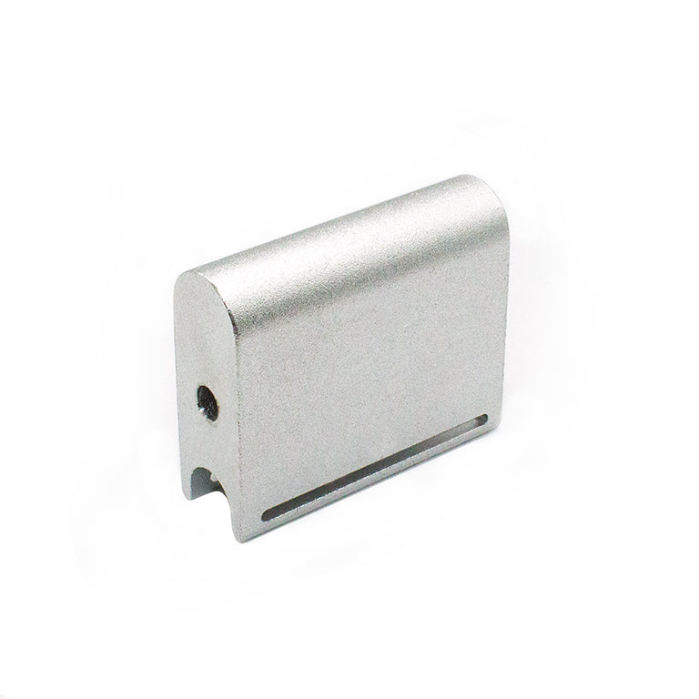 Premium aluminium alloy leather edge slicker in silver