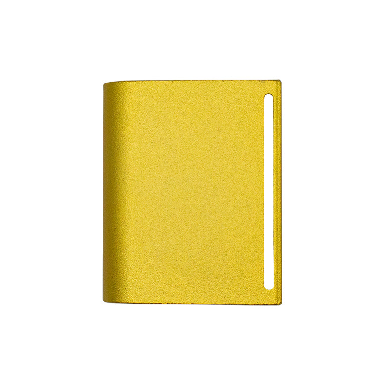 Premium Aluminum Alloy Leather Edge Slicker Burnisher – size 48 x 40 x 15 mm Professional Leather Craft Polishing Tool for Smooth Edges - Gold