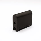 Premium Aluminum Alloy Leather Edge Slicker Burnisher – size 48 x 40 x 15 mm - Professional Leather Craft Polishing Tool for Smooth Edges - Black
