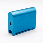 Premium Aluminum Alloy Leather Edge Slicker Burnisher – size 48 x 40 x 15 mm - Professional Leather Craft Polishing Tool for Smooth Edges - Blue