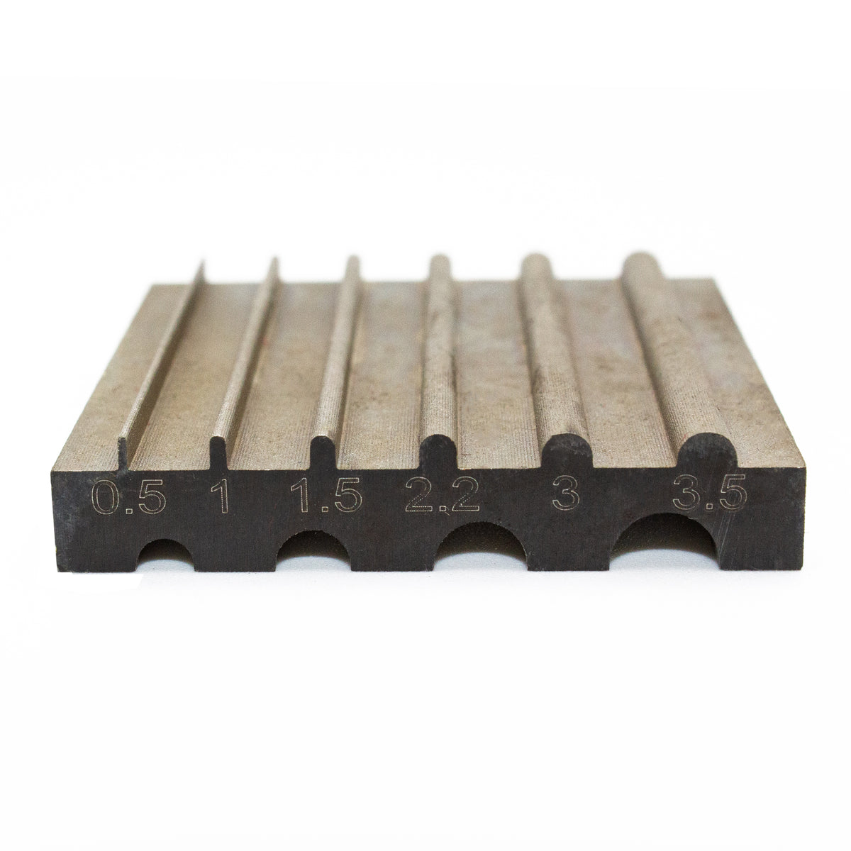 Measuring dimensions of the leather edge beveler