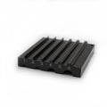 Steel leather edge beveler showing 6mm wide rounded sides.