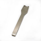 Zipper tool in use on a leathercraft project