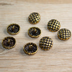 Buttons arranged neatly, showcasing their elegant design