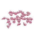 30 clear white acrylic teardrop rhinestones in a pack