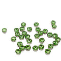 15pcs 12mm Green Sew-On Pointback Rhinestones