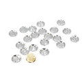 20 Pcs 10mm Clear Round Sew-On Rhinestones