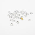 30 Pcs 6mm Clear Round Sew-On Rhinestones