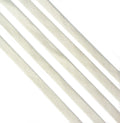 Cream 100% cotton flat rope cord trim displayed on a spool.