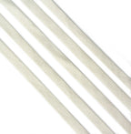 Cream 100% cotton flat rope cord trim displayed on a spool.