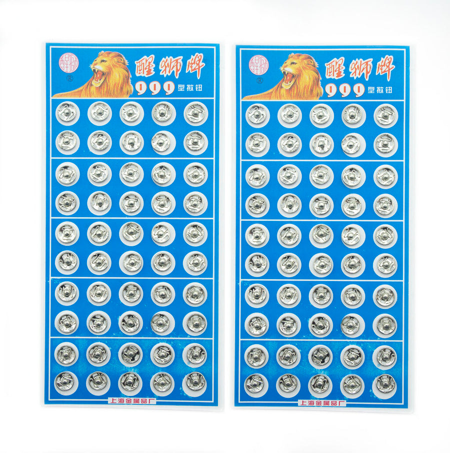 Metal Clip Buttons Snap Fasteners For Trousers Skirts Tops 8Mmw