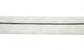 Classic white tailor waist band displayed on a flat surface.