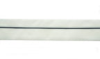 Classic white tailor waist band displayed on a flat surface.