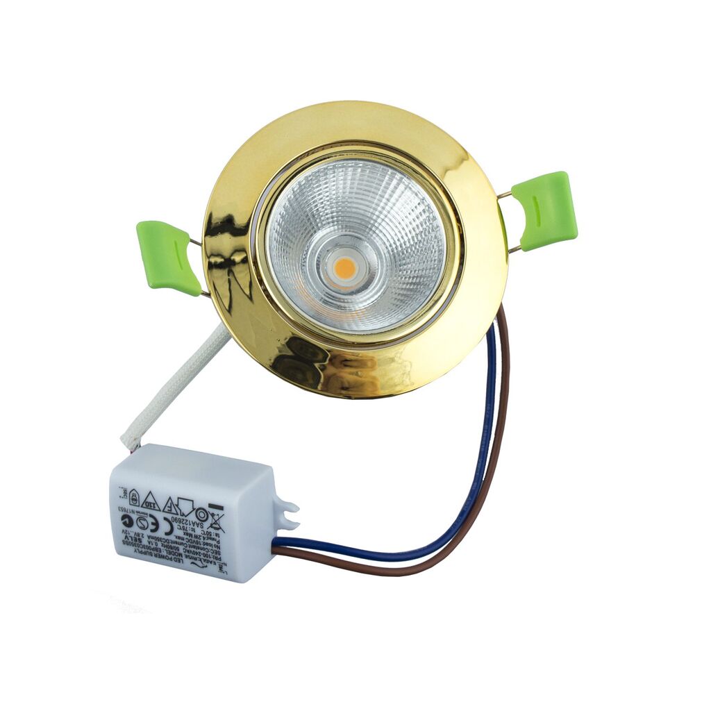 Professional LED ceiling spotlight showing shatter-proof design.
