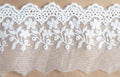 Roll of white lace borders with an 80mm drop.