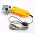 Professional electric fabric rotary cutter with a sleek design.