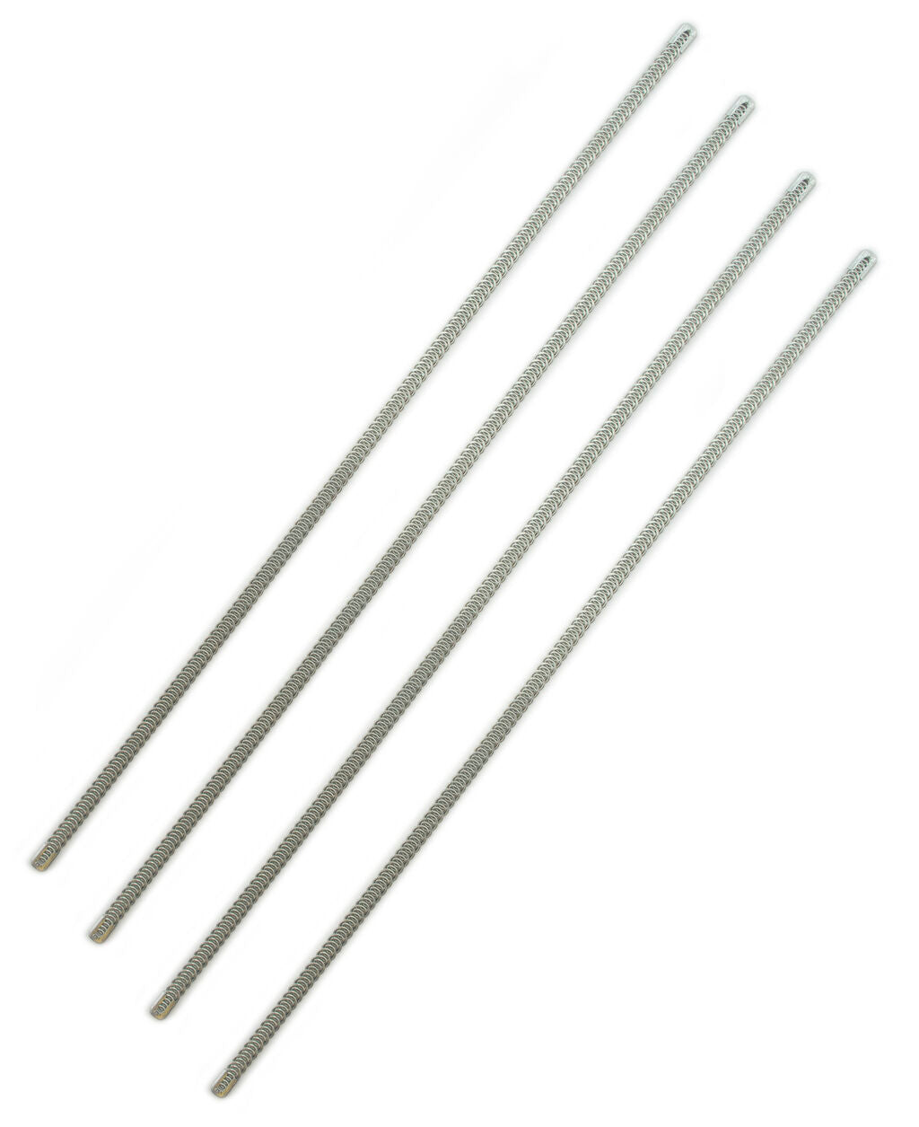 Four pieces of metal spiral boning for corsets