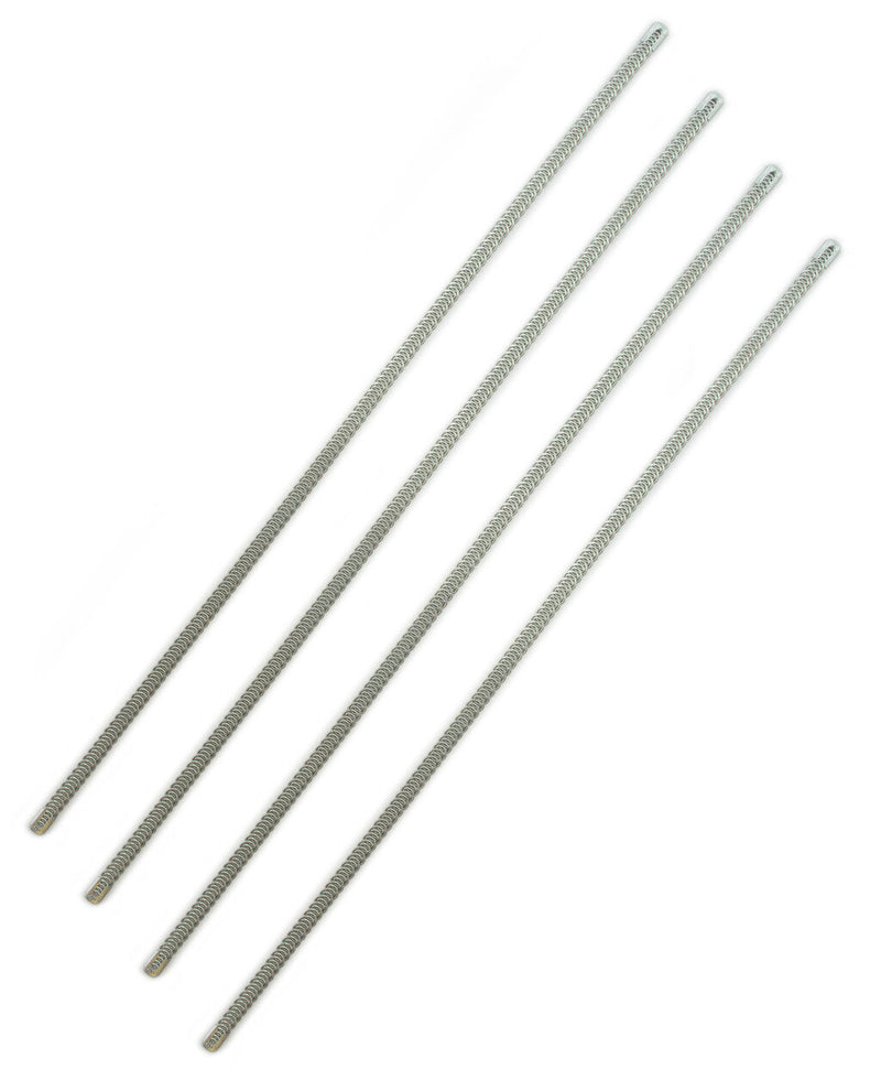 Four pieces of metal spiral boning for corsets