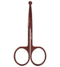 Two safe round head scissors for ear and nose grooming.