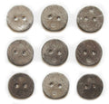 Pack of 15 lead weights, each 28mm in diameter for crafting.