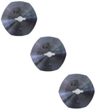 Three 65 mm electric rotary cutter blades for fabric cutting