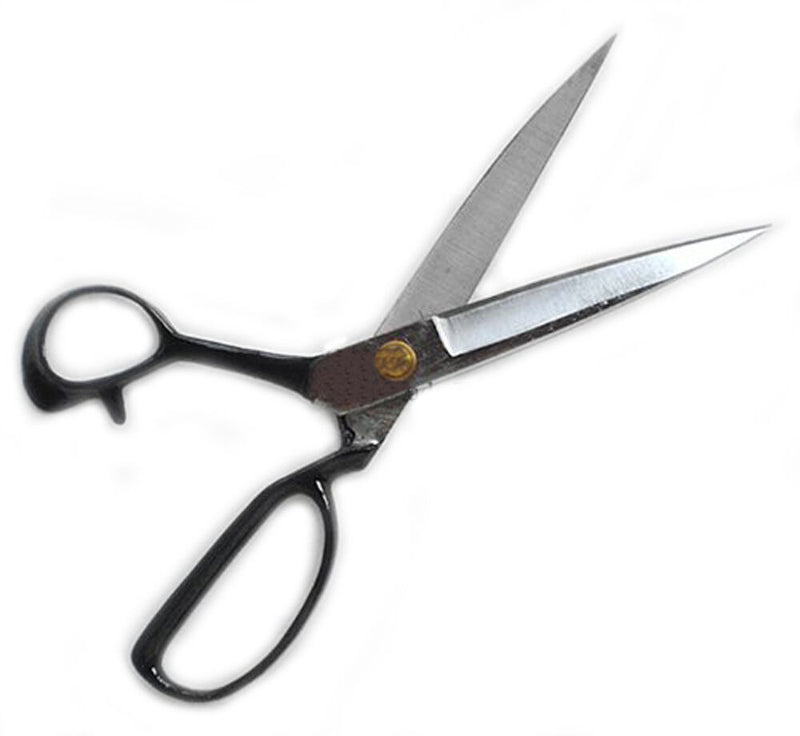 Professional left tailoring scissors, 11" (28cm) length.