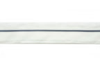 Cream classic stripe tailor waist band displayed on a roll.
