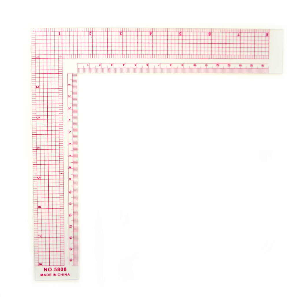 L Square Ruler NO.5808 measuring 16cm with clear markings.