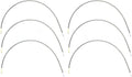 Three pairs of metal bra under wires in size S for corsetry.