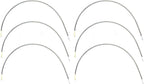 Three pairs of metal bra under wires in size S for corsetry.