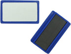 Magnetic Badge RBD Blue Strong Write On Name Holder Plate 50x30 mm - Pack of 8