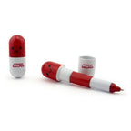 Retractable Pen Small Pocket Vitamin Ballpen Red - Pack of 2