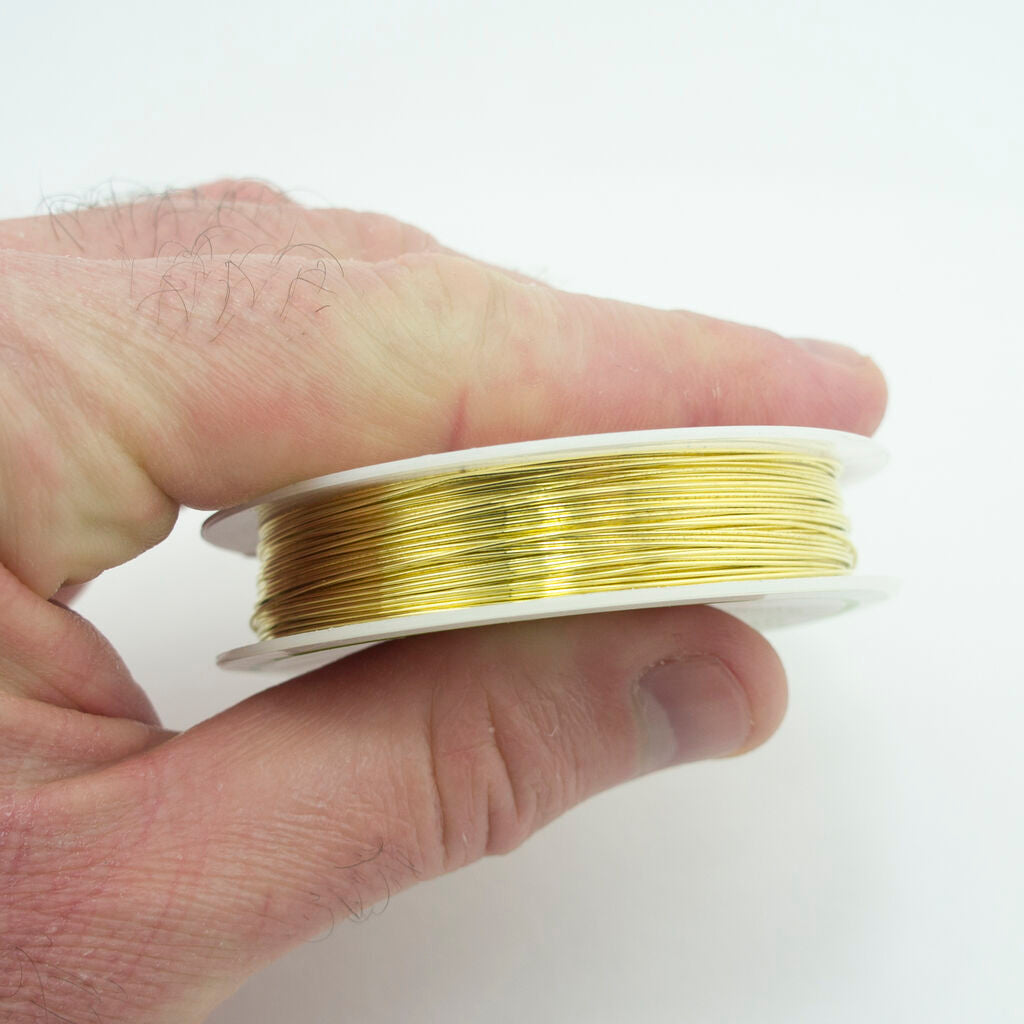 A Roll of Fine Bead Craft Gold Wire, Size 0.5mm
