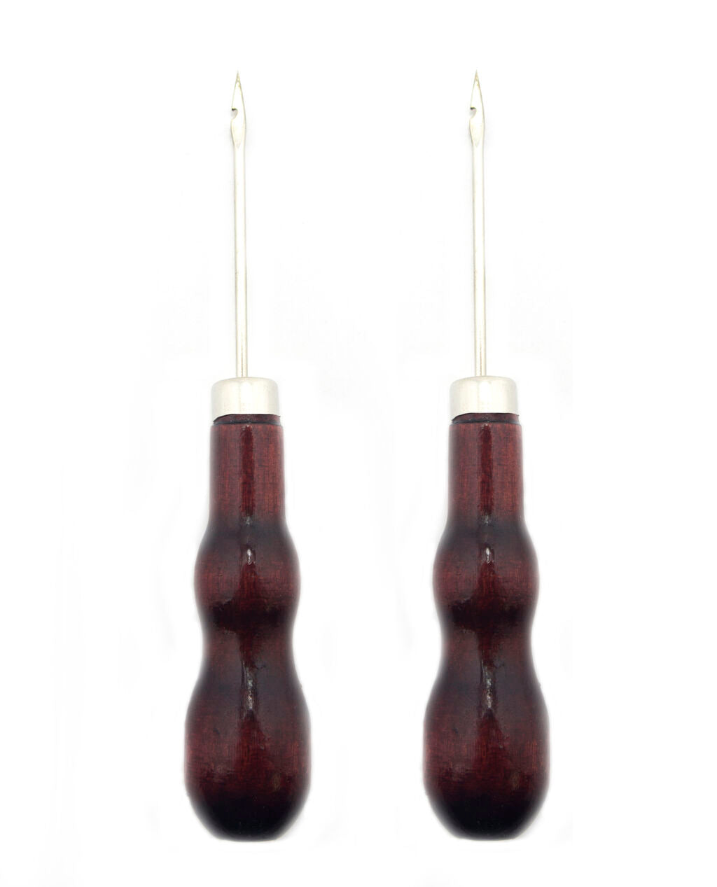 Two 5" stitching awls suitable for leather and canvas work.